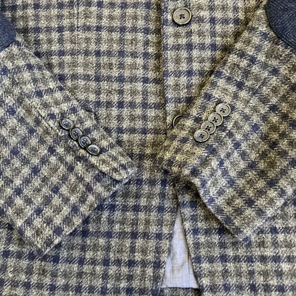 Wallin & Bros Mens 38S Wool Tweed Tailored Sports Coat Blazer Elbow Patches - Picture 8 of 16